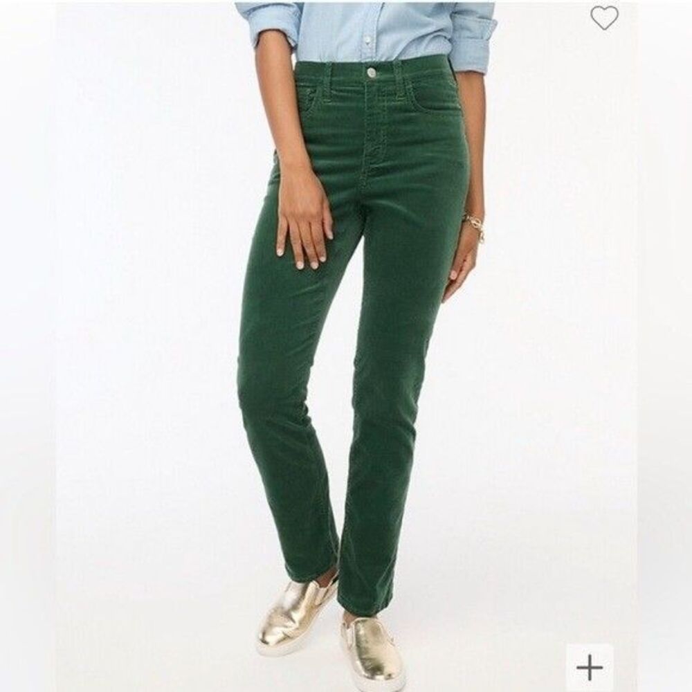 J. Crew Factory Green Straight Leg Pants